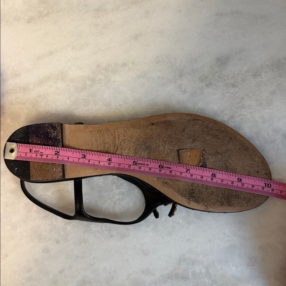 Chanel Gold Chain Logo Sandals - Picture 7 of 8